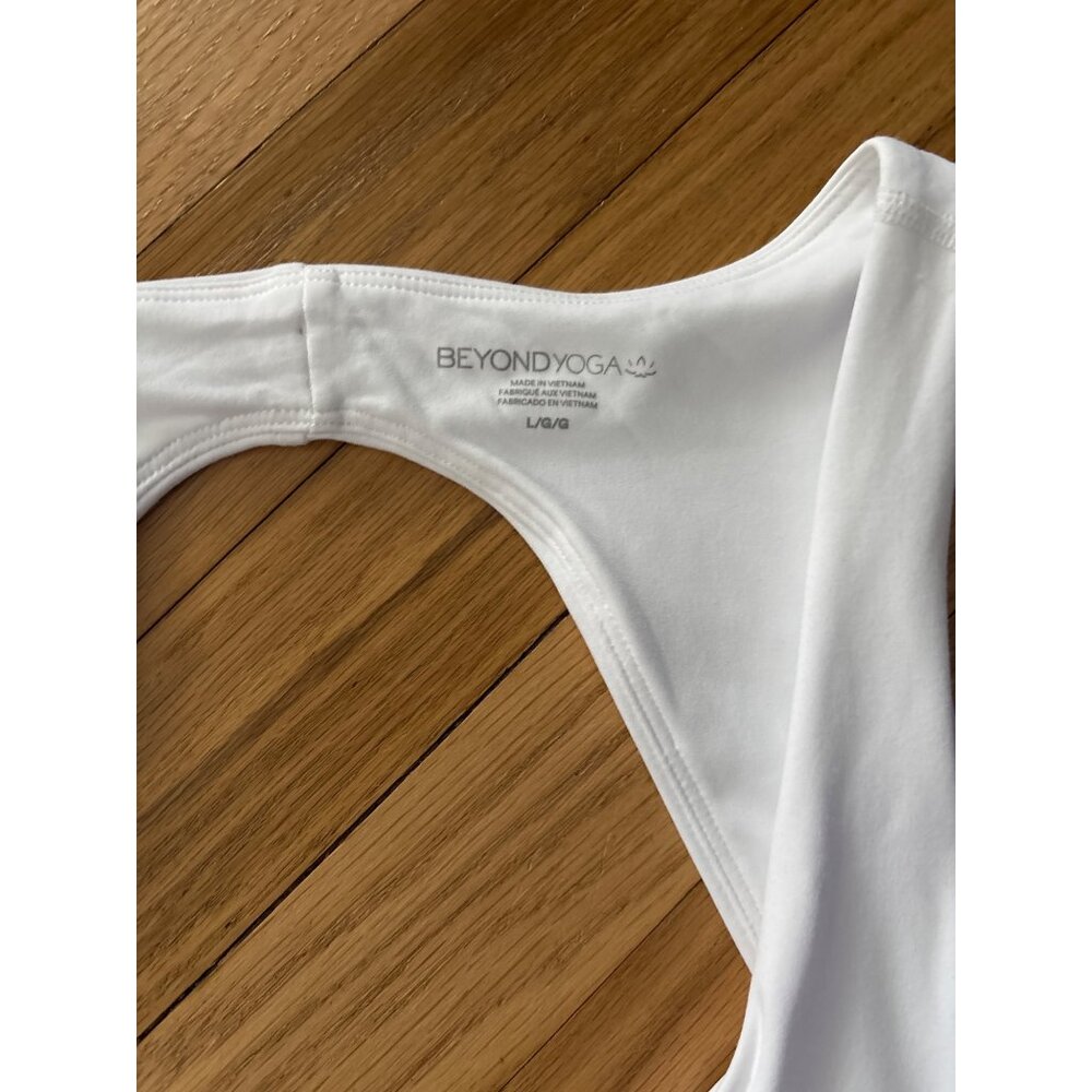 Beyond Yoga White Cutout Back Athletic Tennis Dress, new with tags, L - Picture 3 of 6